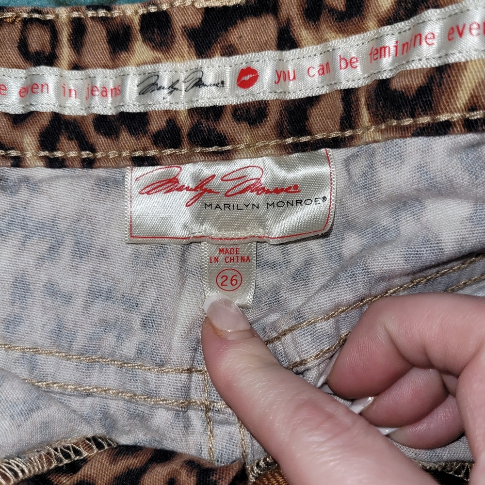 Animal Print Vintage Marilyn Monroe women's shorts